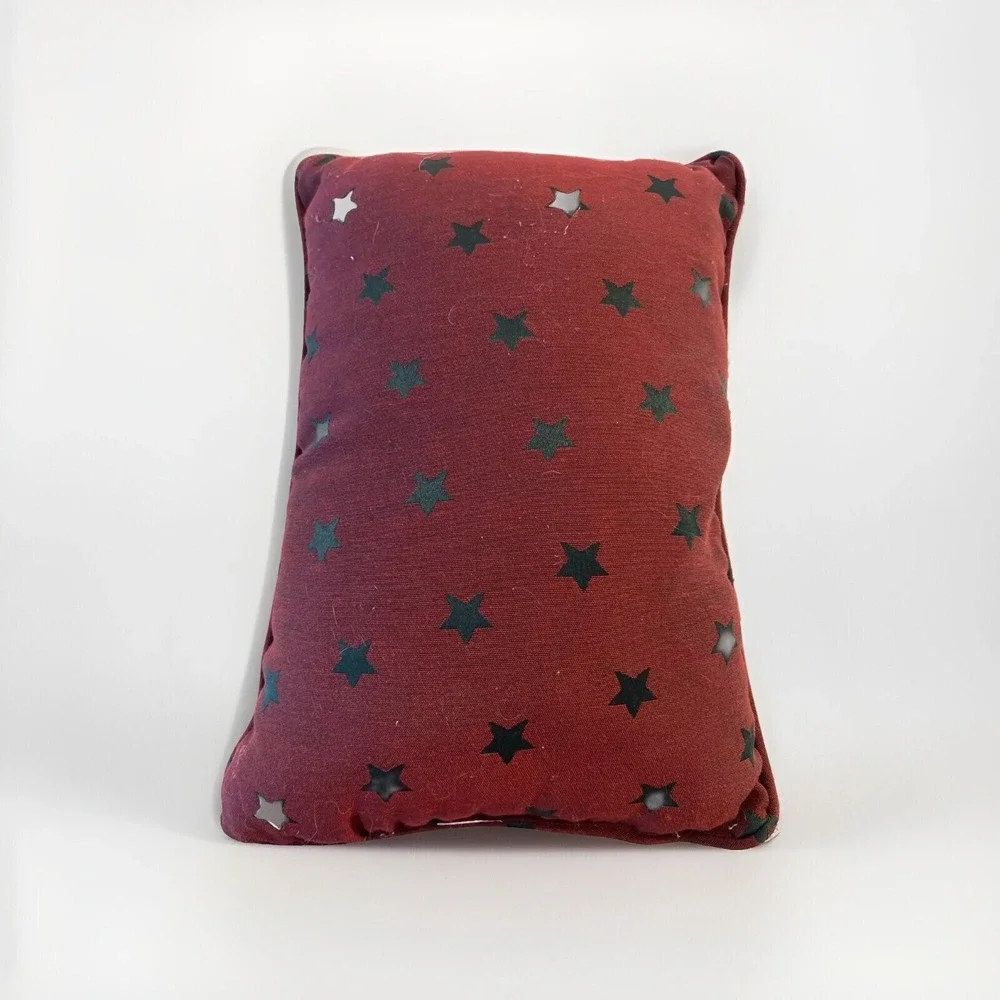 Vintage Christmas Tapestry Throw Pillow St Nicholas Santa Home Decor 15 X 11